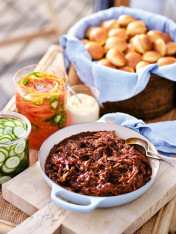 slow-cooked honey Sriracha brisket sliders