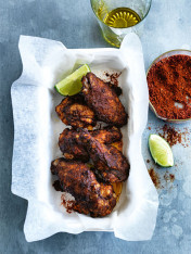 smoky sumac, chilli and lime chicken wings  Red Currant Red meat Ribs smokey sumac chilli and lime chicken wings