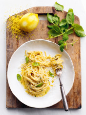 fettuccine with lemon pesto