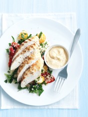 spiced chicken with couscous