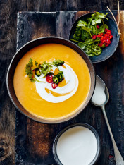 spiced red curry pumpkin soup