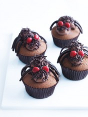 halloween scary spider cupcakes