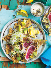 tuna and wakame nachos