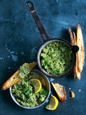 watercress, broccoli and roasted garlic pesto