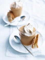 white chocolate and salted caramel mousse