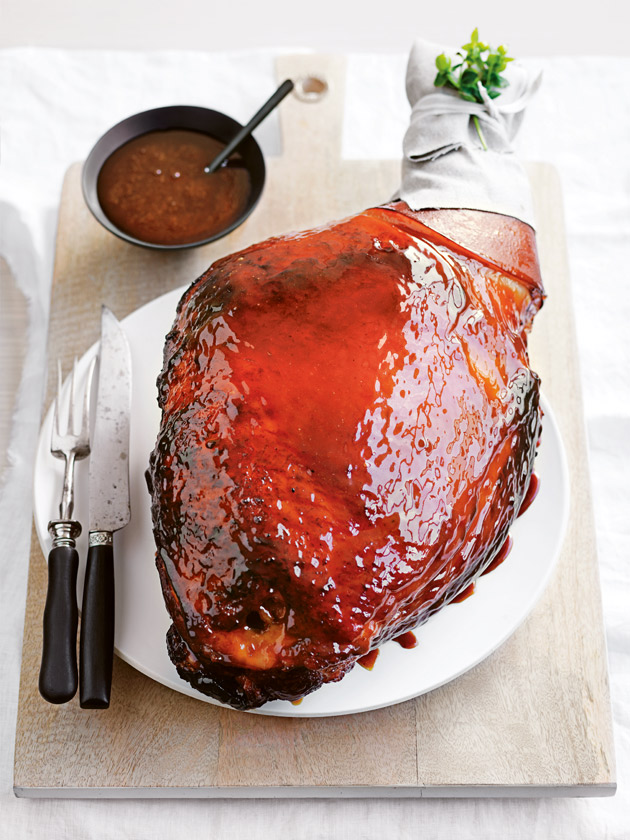 Cider Glazed Baked Holiday Ham Recipe