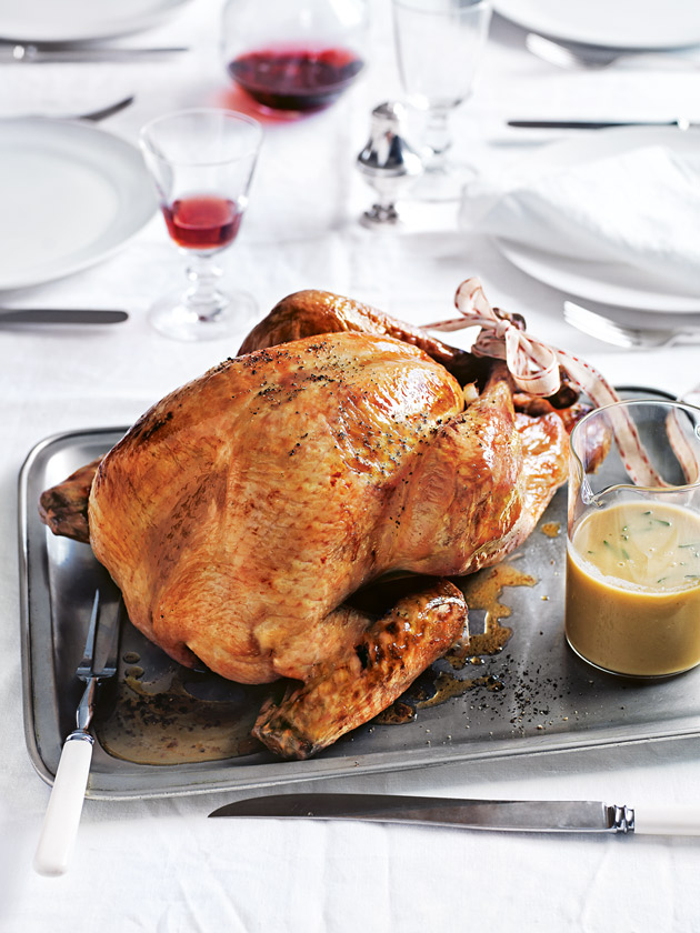 Apple And Herb Brined Turkey With Rosemary Gravy Donna Hay