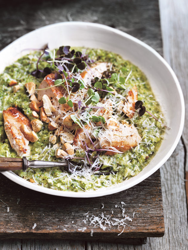 Broccoli Quinoa Risotto With Seared Chicken Donna Hay