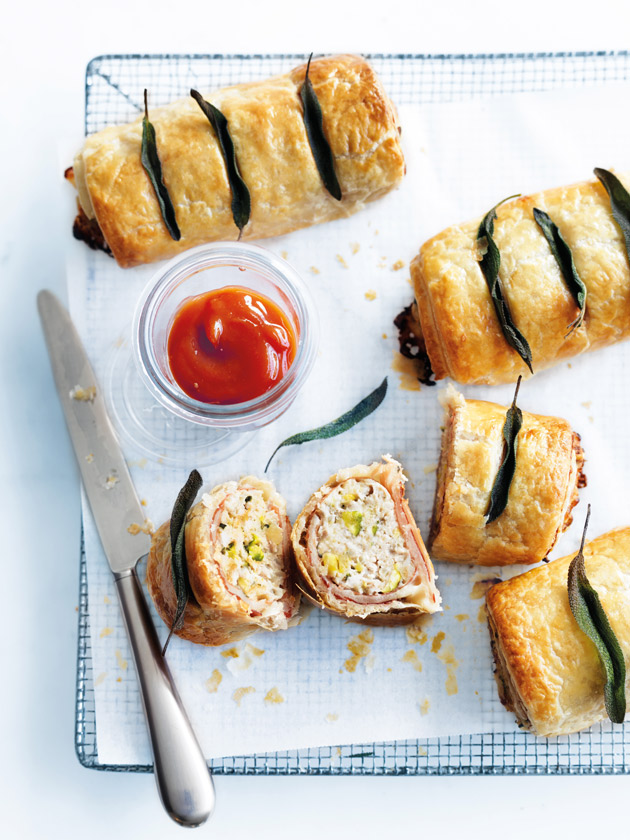 Chicken And Sage Sausage Rolls | Donna Hay