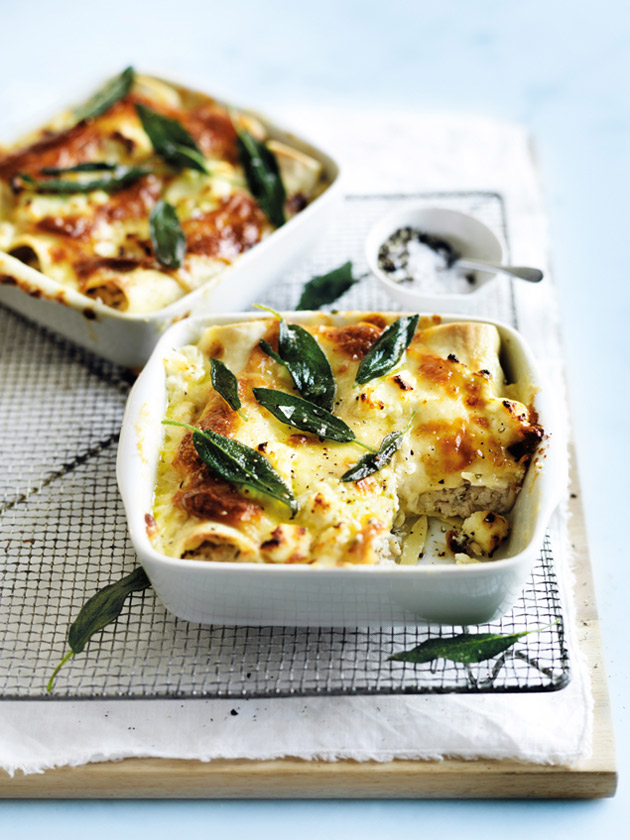 Chicken Sage And Smoked Mozzarella Cannelloni | Donna Hay