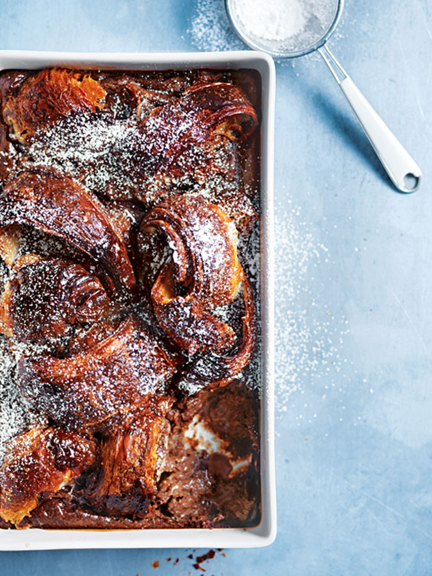 Chocolate And Croissant Bread And Butter Pudding Donna Hay