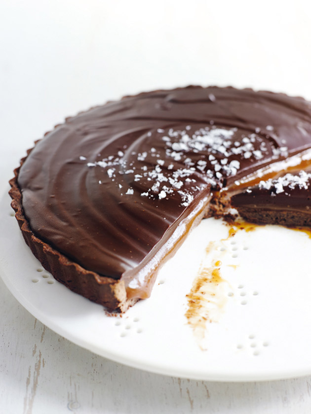 Chocolate Salted Caramel Tart | Donna Hay