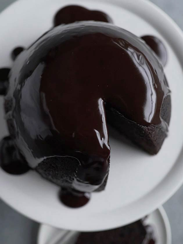 Frozen cherry chocolate pudding cake - Recipes - delicious.com.au
