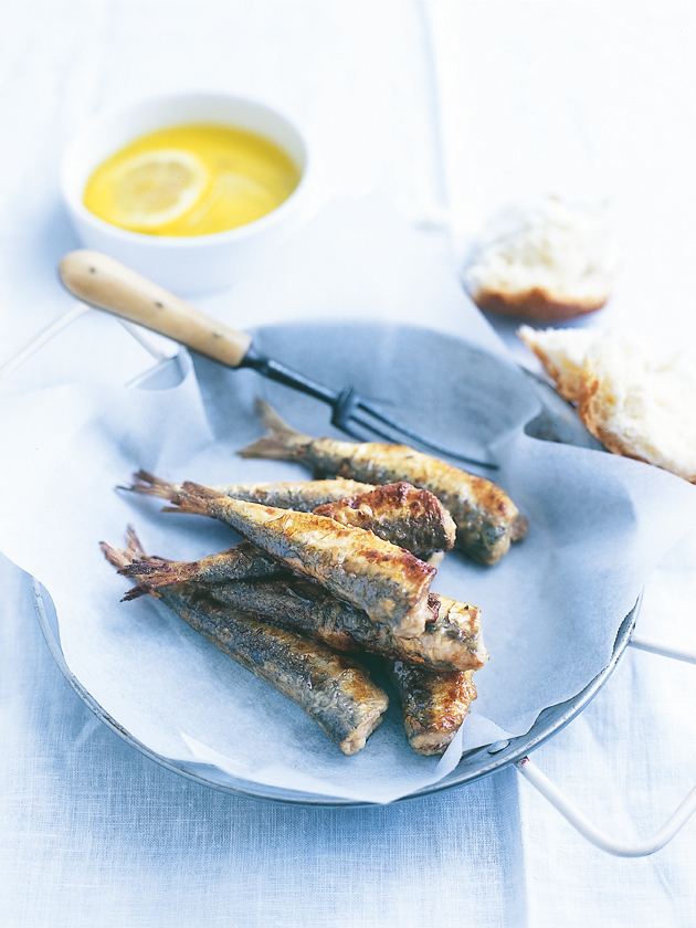 Crispy Sardines With Lemon And Mint | Donna Hay