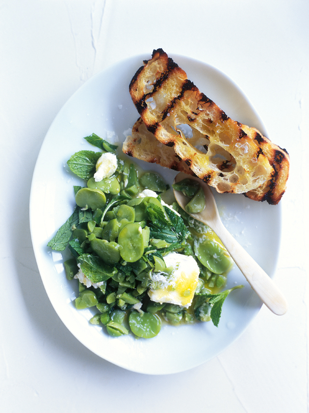 Crushed Broad Bean Feta And Mint Dip | Donna Hay