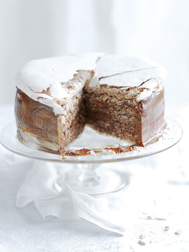 Chocolate Brownie Cake with Chocolate Hazelnut filling and Mocha German  Buttercream - Cloudy Kitchen