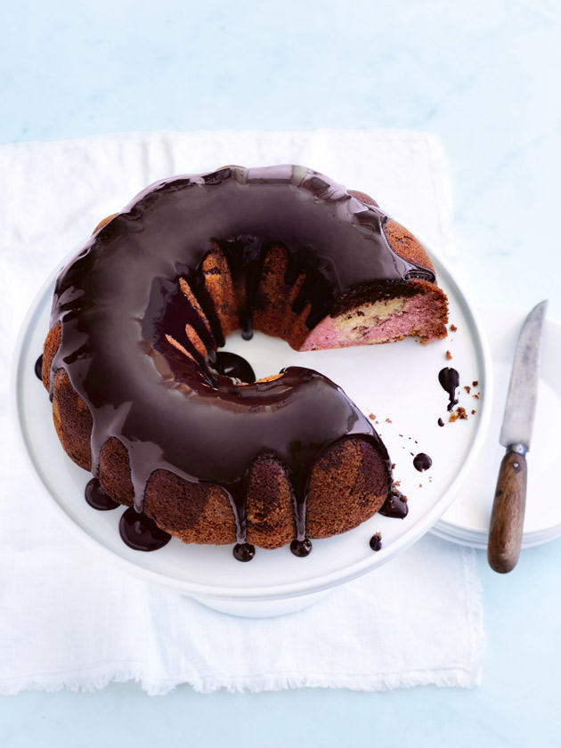 Perfect Chocolate Marble Loaf Cake - Spatula Desserts