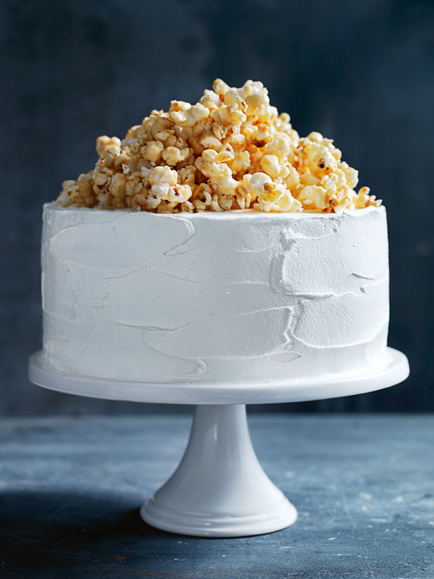 Gluten Free Chocolate Caramel Popcorn Cake Recipe