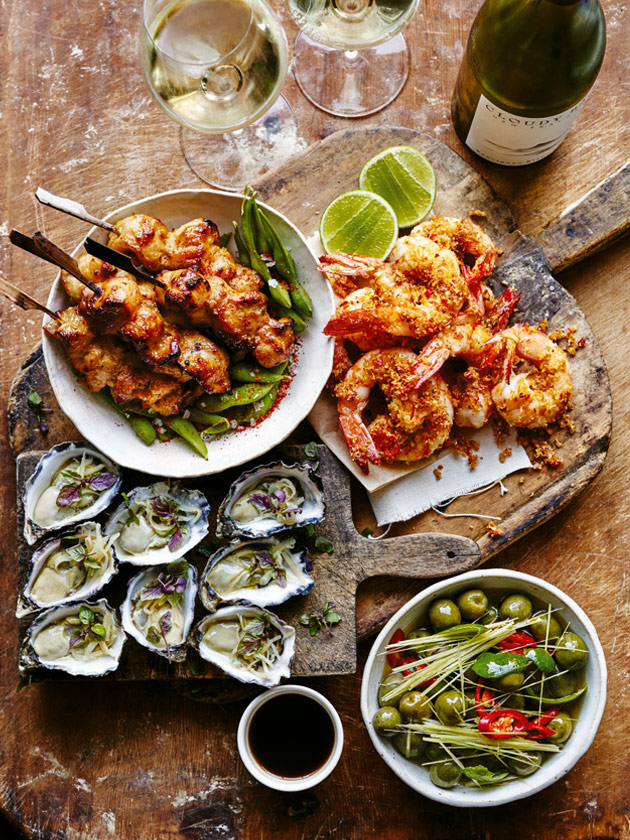 Oysters With Pickled Ginger Dressing Donna Hay