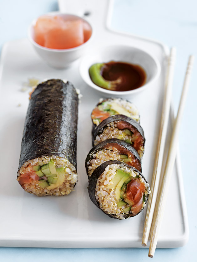 Quinoa Sushi With Spicy Salmon And Avocado | Donna Hay