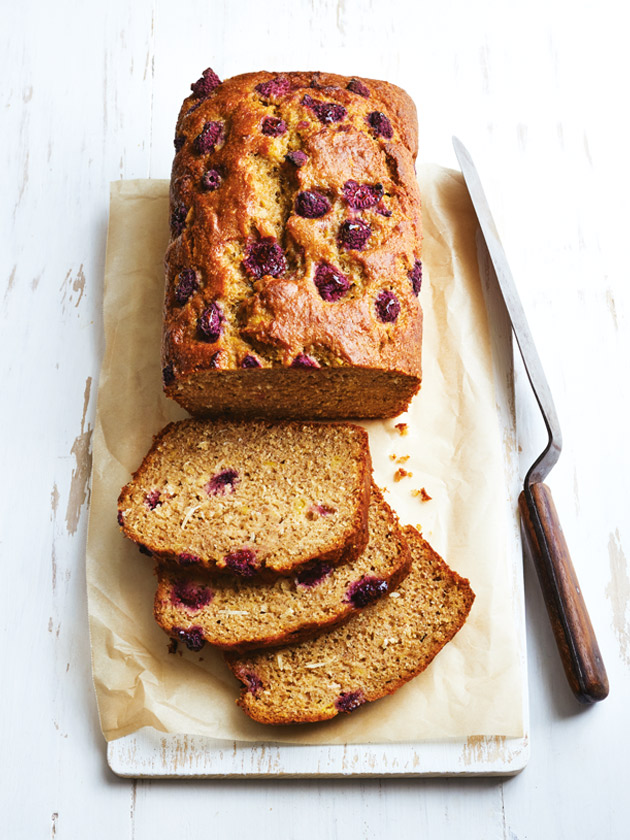 Banana Coconut And Raspberry Bread Donna Hay