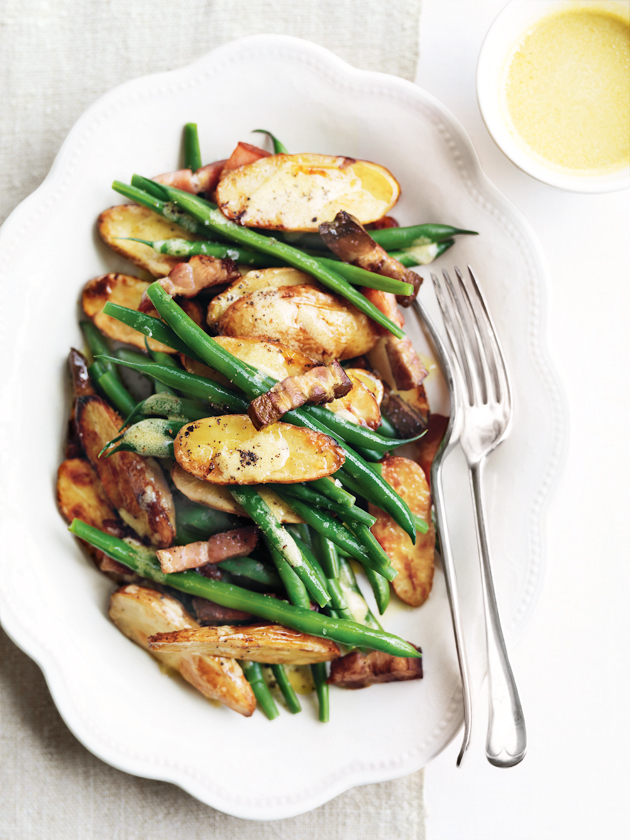 Roasted Potatoes With Green Beans And Speck | Donna Hay