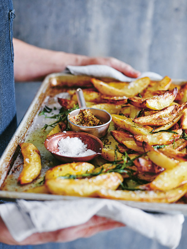 Roasted Duck Fat Tarragon Potatoes Donna Hay