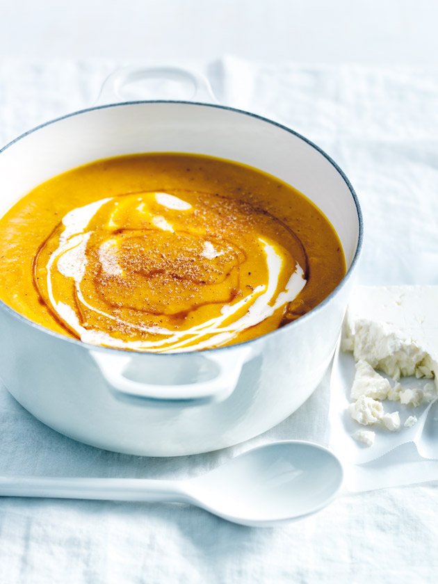 Roasted Pumpkin Feta And Nutmeg Soup Donna Hay