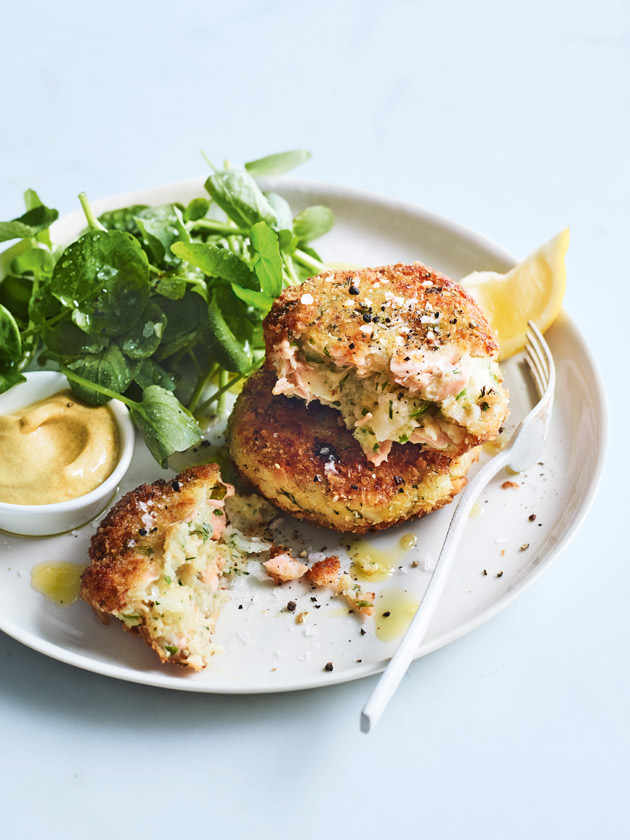 Salmon Dill And Potato Cakes Donna Hay