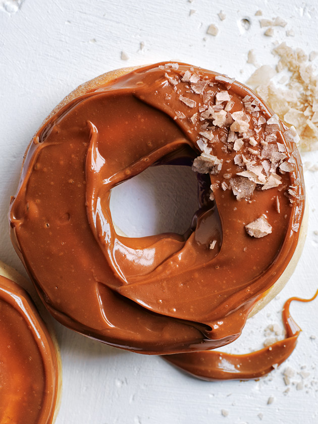 Salted Caramel Apple Cider Doughnuts | Donna Hay