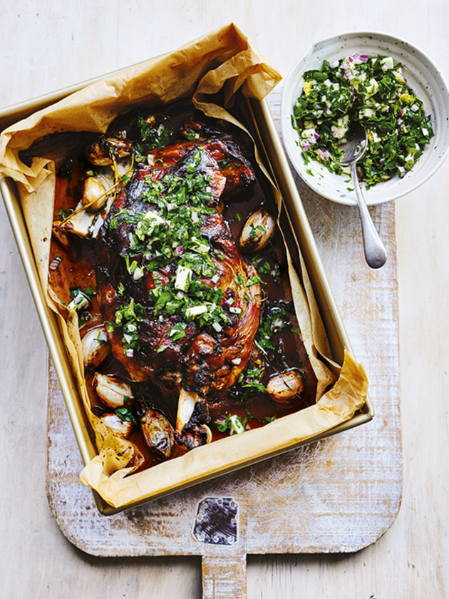 Slow Cooked Lamb With Feta And Parsley Gremolata Donna Hay