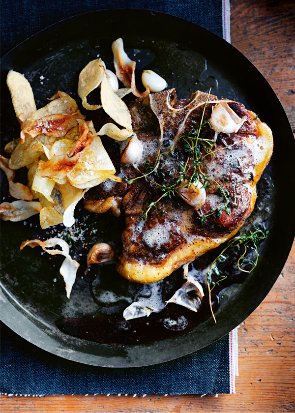 T Bone Steak With Thyme And Garlic Butter | Donna Hay