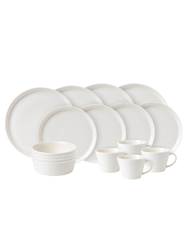 coastal 16-piece dinner set - white coastal 16-piece dinner set - white