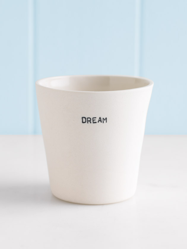 small handmade thumbprint cup - dream small handmade thumbprint cup - dream