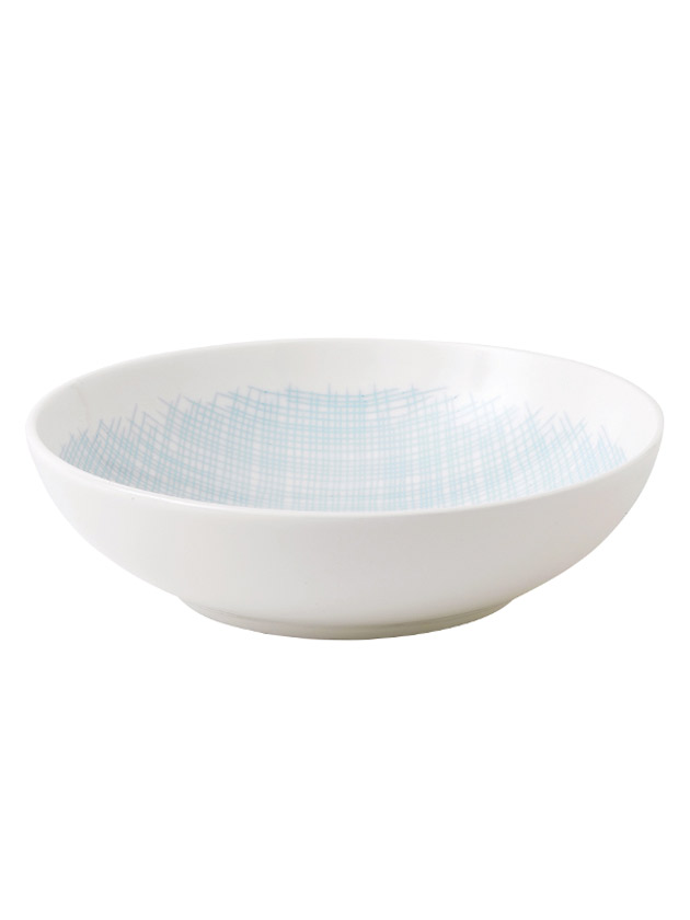linen bowl – blue linen bowl – blue