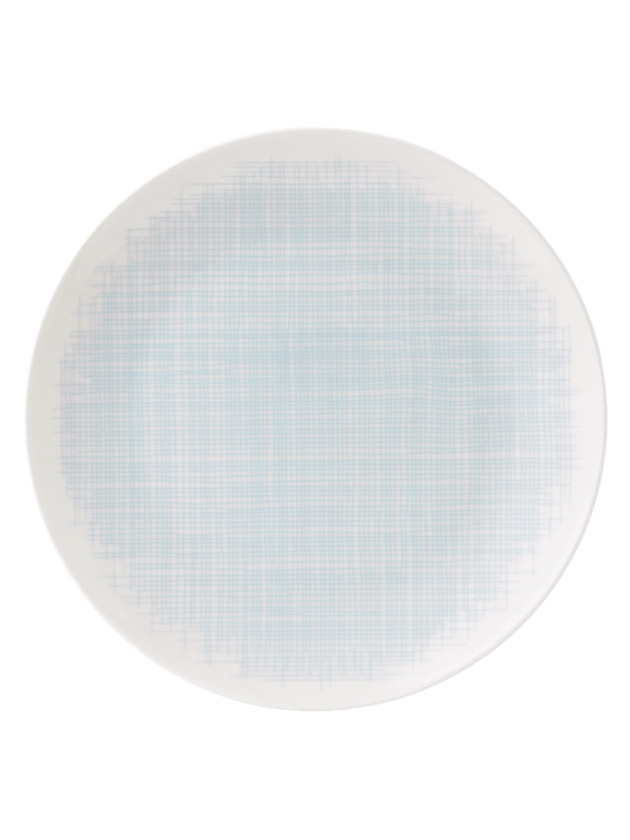 linen dessert plate – blue linen dessert plate – blue