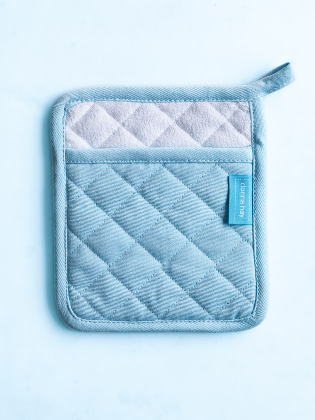pot holder pale blue pot holder pale blue