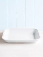 Enamel roasting pan - white