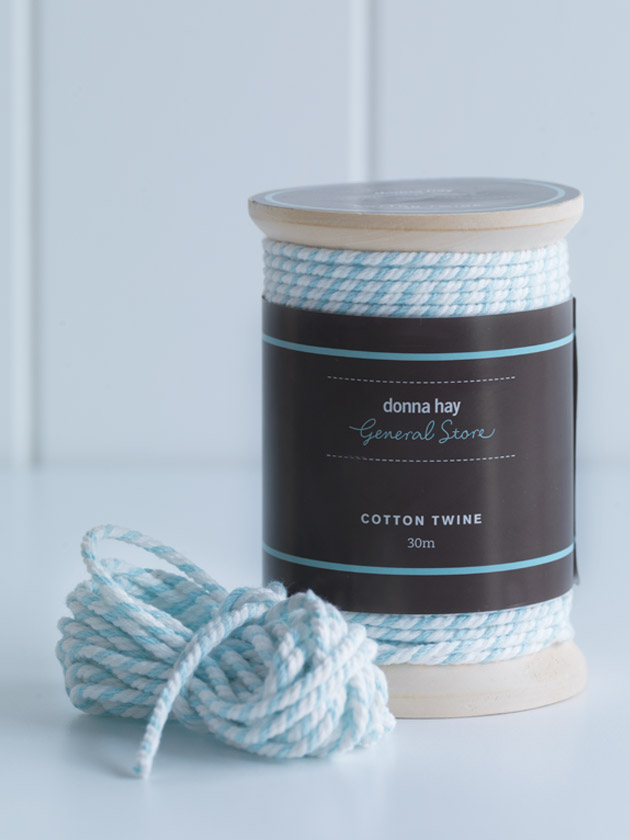 cotton twine – blue and white cotton twine – blue and white