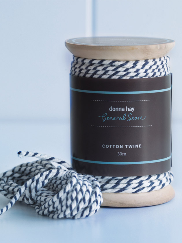 cotton twine – navy and white cotton twine – navy and white