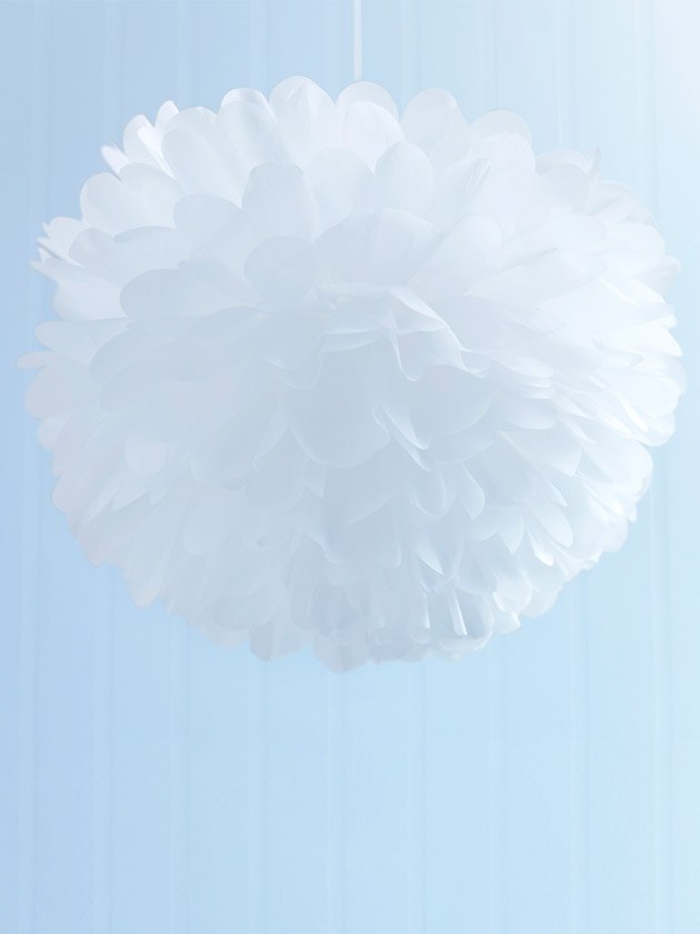 pom poms tissue medium – white pom poms tissue medium – white