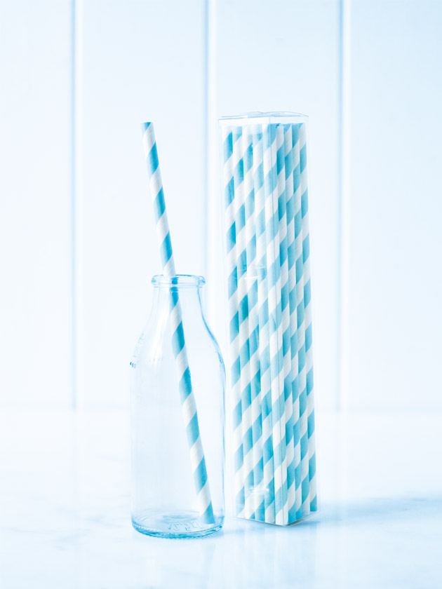paper straws – striped blue paper straws – striped blue