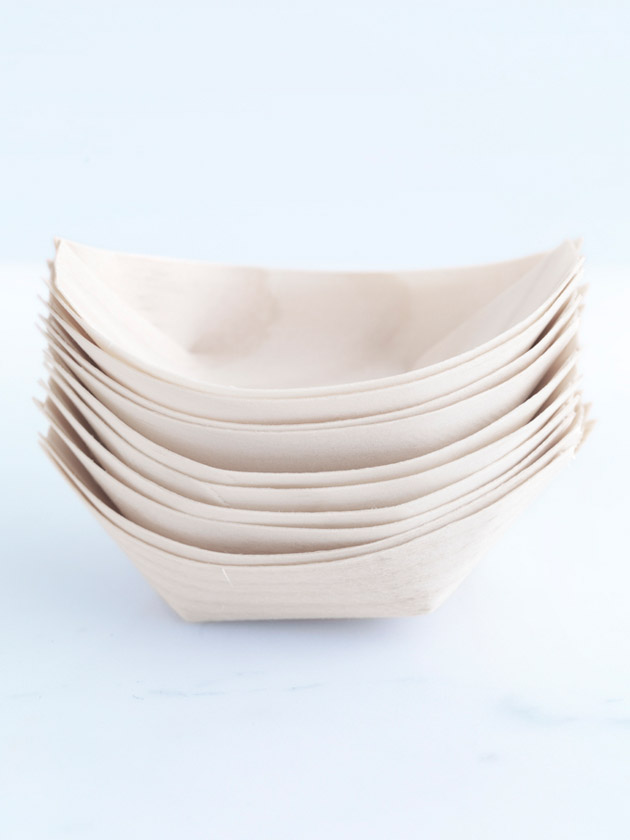 wooden boat dish – small wooden boat dish – small