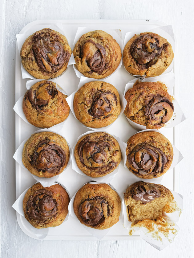 COOKING WITH KIDS BANANA BREAD NUTELLA MUFFINS