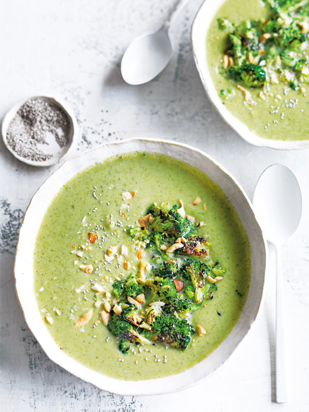 EASY WEEKNIGHT BROCCOLI SPINACH AND COCONUT SOUP