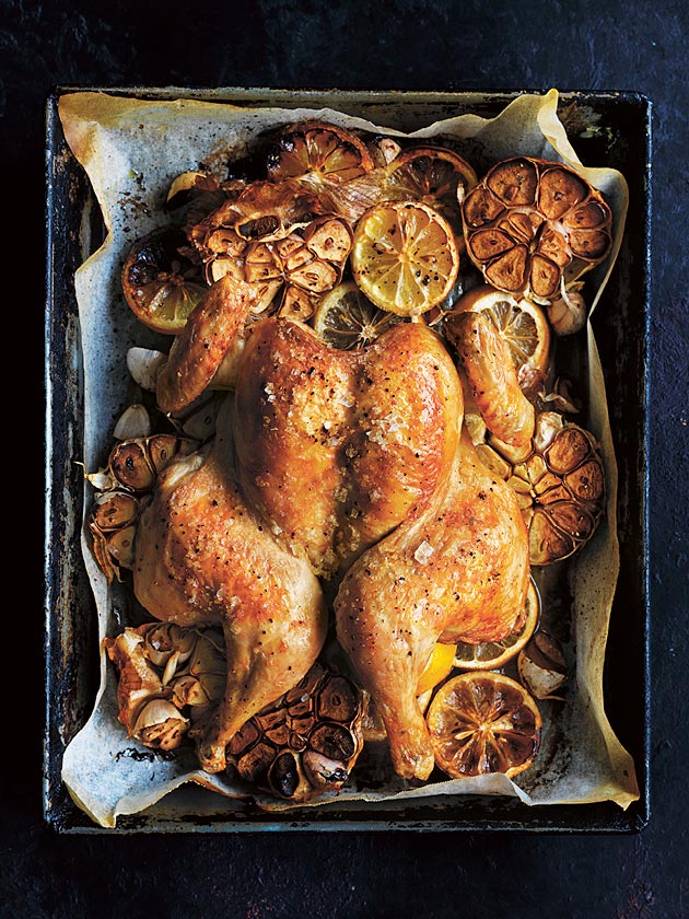 WINTER COMFORT QUICK BUTTERFLIED ROAST CHICKEN