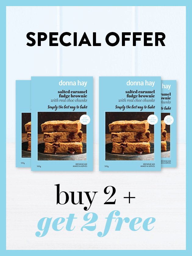 SPECIAL OFFER SALTED CARAMEL FUDGE BROWNIE 4 PACK DEAL