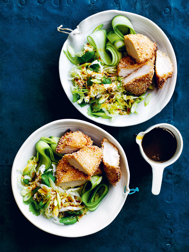 EASY WEEKNIGHTS SESAME AND MISO CHICKEN SALAD