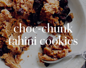 choc-chunk tahini cookies video