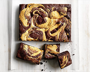 chocolate chunk and peanut butter swirl brownie video